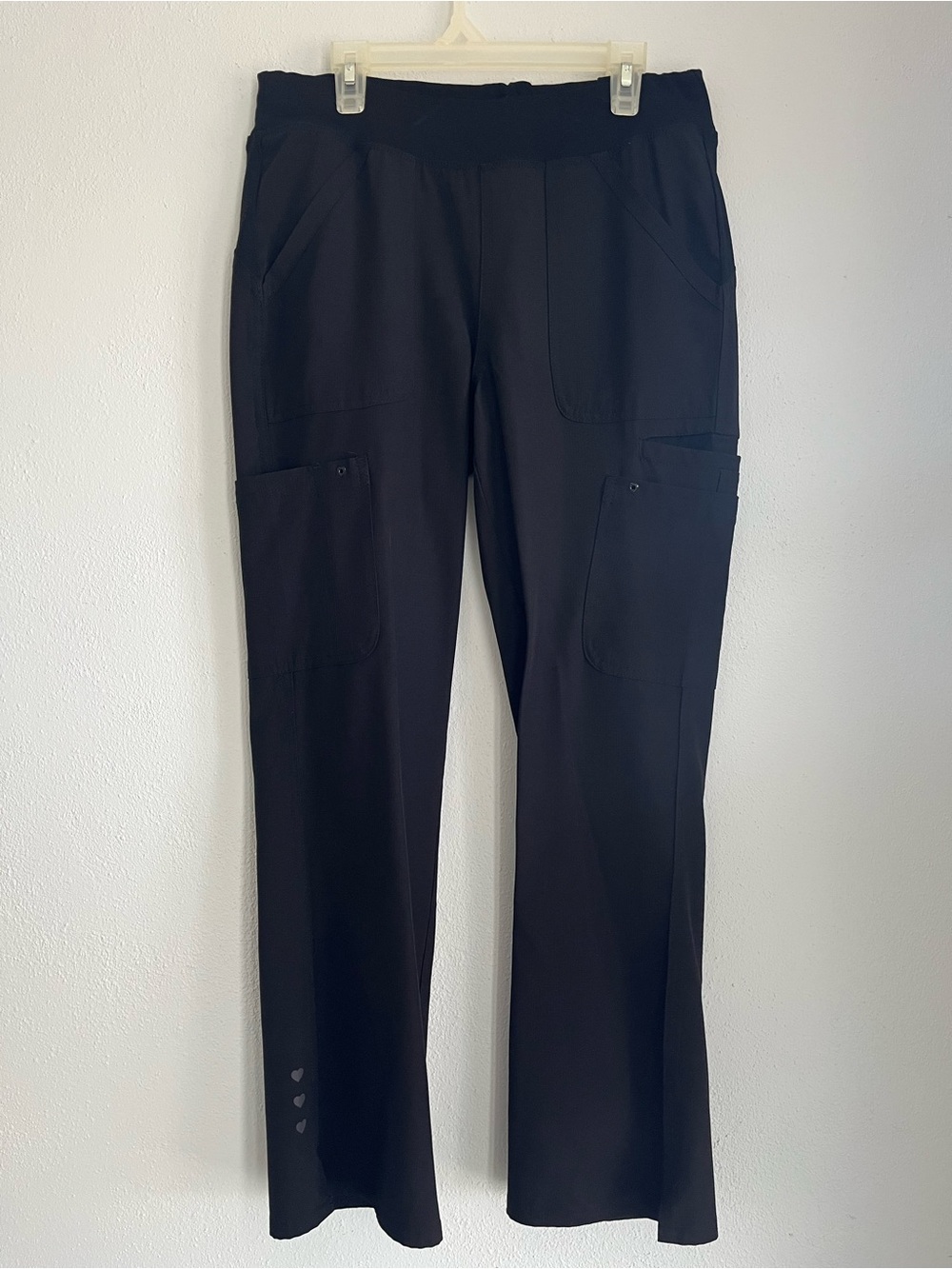 HeartSoul Black Petite Scrub Pants